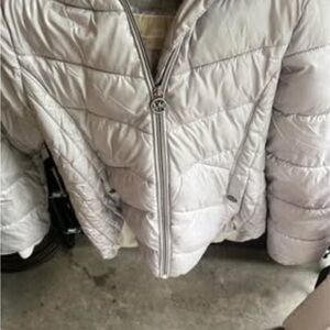 MICHAEL Michael Kors Silver Puffer Jacket